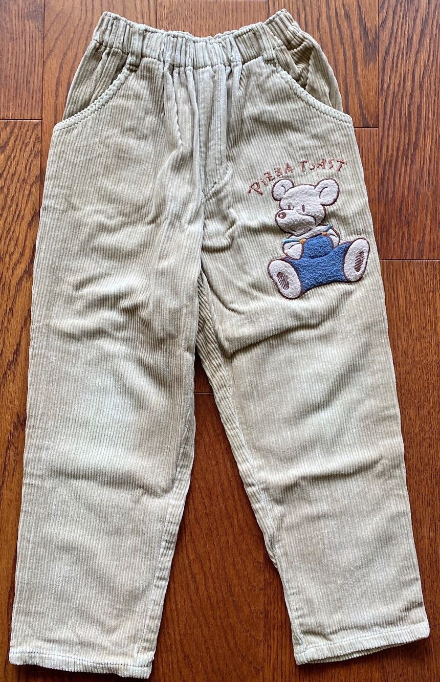 NWOT Boys Pull on Pants Beige Cord Corduroy Pants Kids Size 7-8